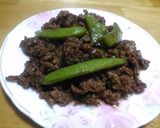 牛肉とスナップえんどうの炒め物作り方6写真