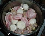 かぶと手羽先のにんにく煮作り方2写真