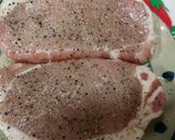 厚切り豚ロースを味ぽんおろしで作り方1写真