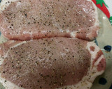厚切り豚ロースを味ぽんおろしで作り方1写真