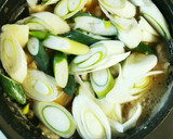 下仁田ネギと鶏むね肉の卵とじ作り方4写真