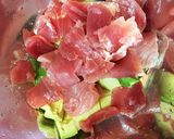 アボガドとマグロのグリーンサラダ作り方7写真