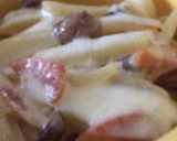 秋です♡　きのことじゃがいものチーズ焼き作り方5写真
