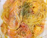 簡単な絶品海老クリームパスタ作り方6写真