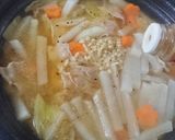 野菜たっぷり！白菜鍋（味噌味）作り方11写真