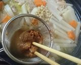 野菜たっぷり！白菜鍋（味噌味）作り方10写真
