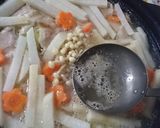 野菜たっぷり！白菜鍋（味噌味）作り方9写真