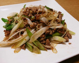 さっと作れる♪ねぎと豚ひき肉の炒めもの作り方4写真