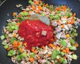 トマト缶でセロリと人参のキーマカレー♡作り方4写真