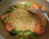 赤海老とブロッコリのビスク　スパゲッティ作り方9写真