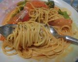 赤海老とブロッコリのビスク　スパゲッティ作り方11写真
