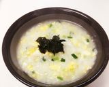 簡単ゴマ油かおる優しい味の卵お粥(雑炊)作り方6写真
