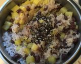 もちとさつまいもの赤飯作り方4写真