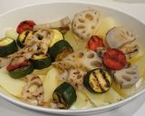 野菜の明太(たらこ)チーズ焼き作り方4写真
