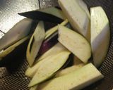 菜花と茄子の生姜炒め作り方1写真