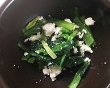 【低カロリー】小松菜カッテージチーズ和え作り方2写真