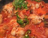 フライパンでスピード鶏のトマト煮作り方5写真