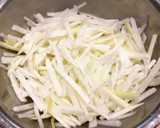 大根消費レシピ☆塩もみ大根のごま油炒め作り方1写真