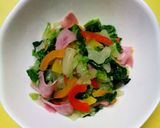 ☆白菜 パプリカ ハム の温野菜サラダ☆作り方6写真