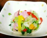 えごま油で☆白菜 パプリカ 温野菜サラダ作り方2写真