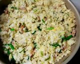 中華あじで☆焼豚 ニラ 卵チャーハン作り方5写真