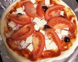 我が家のピザ★トマト&ルッコラ♬作り方6写真