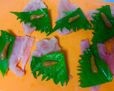 しっとり♥鶏ささみの梅しそはさみ焼き作り方2写真
