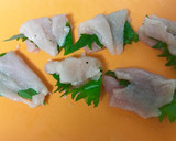 しっとり♥鶏ささみの梅しそはさみ焼き作り方3写真