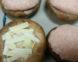 シイタケの肉詰めチーズ入り作り方2写真