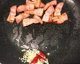 ベーコンとしめじのペペロン丼〜温玉のせ〜作り方4写真
