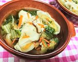 野菜たっぷり★身体に優しい【スープ餃子】作り方6写真