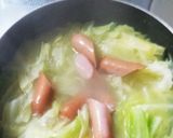 キャベツ沢山ポトフ風スープ♡作り方4写真