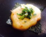 簡単おかず餅！胡麻油の醤油ネギ塩焼き餅♬作り方3写真