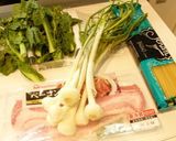 のびると菜の花のパスタ作り方1写真