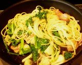のびると菜の花のパスタ作り方7写真