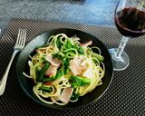 のびると菜の花のパスタ作り方8写真