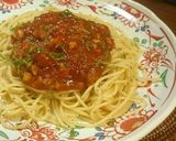 スパ子の牛と豚とベーコンのミートソース作り方6写真