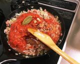 ミートソース (セロリ／ひき肉／キノコ)作り方5写真