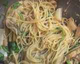 七草のクリームパスタ作り方7写真