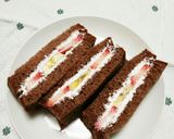 ココア食パンでフルーツサンドイッチ♪作り方5写真