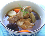 鶏手羽元肉と根菜の和風スープ作り方6写真