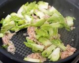 つぼみ菜とツナの炒め物作り方4写真