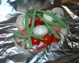 サーモンと野菜の蒸し焼き作り方1写真
