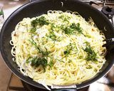 簡単！釜揚げしらすと大葉のペペロンチーノ作り方4写真