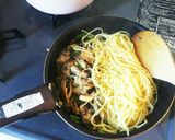 何食べ⭐きのことツナとかぶの葉和風パスタ作り方5写真