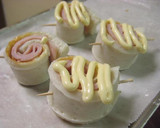 ぐるぐるハムちくわのマヨ焼き（お弁当）作り方3写真