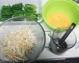 簡単時短!!本格中華のニラ卵もやし炒め作り方1写真