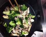 ほっこり♡ブロッコリーときのこの豚肉炒め作り方3写真