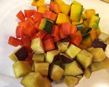角切り緑黄色野菜のカラフルホットサラダ☆作り方7写真