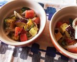 角切り緑黄色野菜のカラフルホットサラダ☆作り方9写真